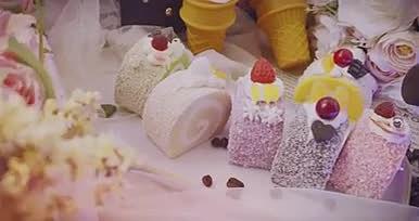 浪漫的甜品食物素材视频视频的预览图